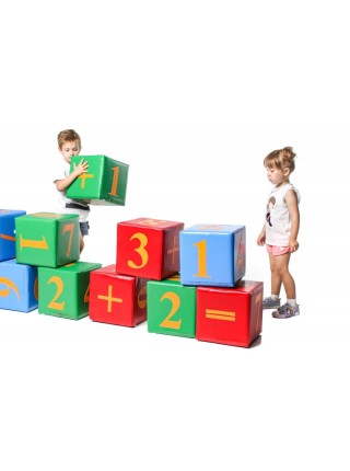 М'які модульні кубики цифри